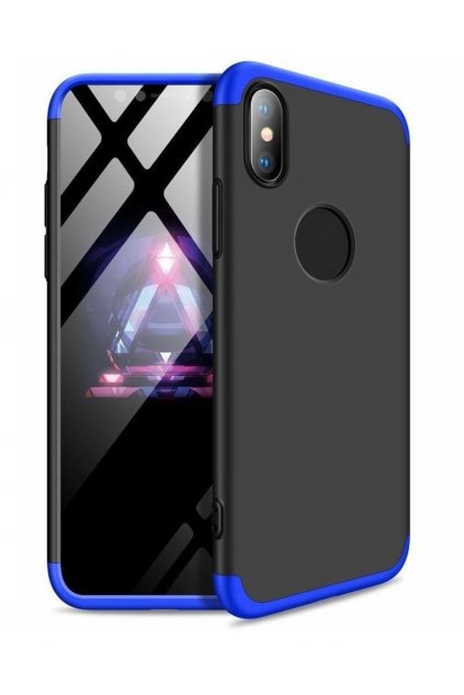 360 obojstranný kryt na Samsung Galaxy S10 Plus - Modro-čierny