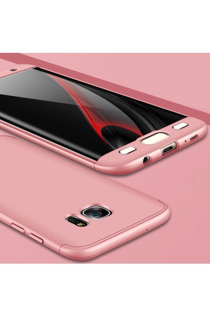 360 oboustranný kryt na Samsung Galaxy S7 Edge růžový