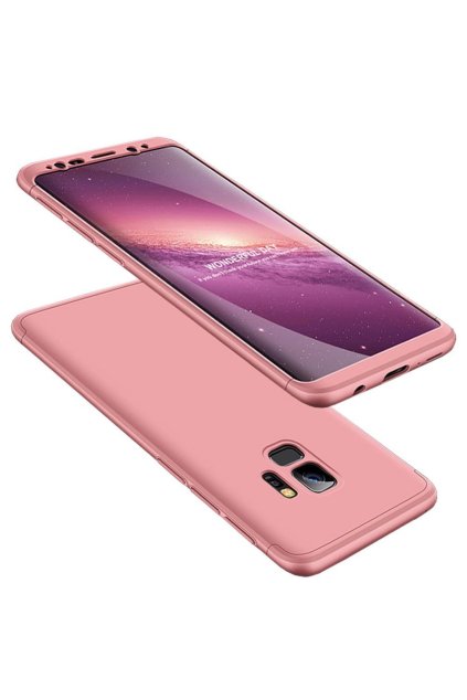 360 oboustranný kryt na Samsung Galaxy S9 růžový 1