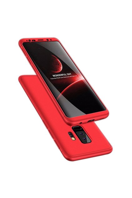 360 oboustranný kryt na Samsung Galaxy S9 Plus červený 1