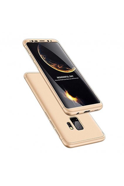 360 oboustranný kryt na Samsung Galaxy S9 Plus zlatý 1