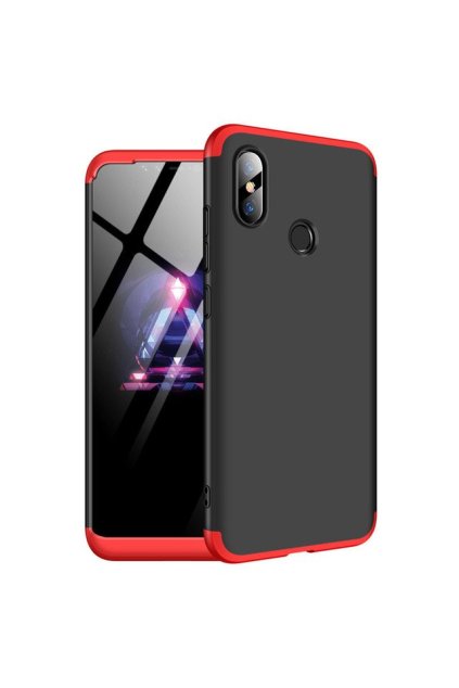 eng pl 360 Protection Front and Back Case Full Body Cover Xiaomi Mi 8 SE black red 41865 1