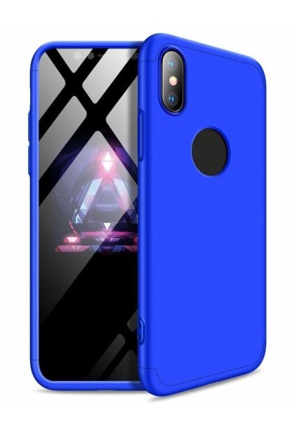 360 obojstranný kryt na Xiaomi Mi 8 Lite - modrý