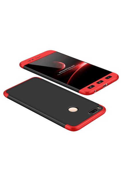 360 oboustranný kryt na Xiaomi Mi A1, Mi 5X červený 5