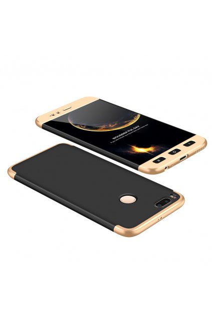 360 oboustranný kryt na Xiaomi Mi A1, Mi 5X zlatý