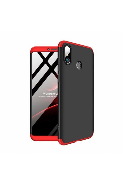 eng pl 360 Protection Front and Back Case Full Body Cover Xiaomi Mi Max 3 black red 45200 1