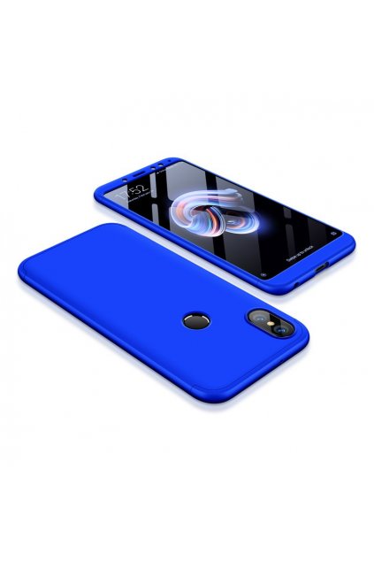 360 oboustranný kryt na Xiaomi redi Note 5 modrý 1