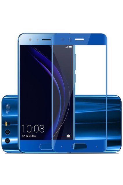 3D Tvrzené sklo na Honor 9 modré 2