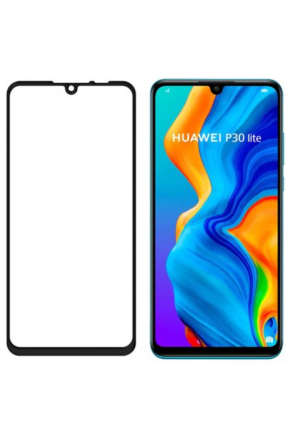 eng pl Wozinsky Tempered Glass Full Glue Super Tough Screen Protector Full Coveraged with Frame Case Friendly for Huawei P30 Lite black 47065 2