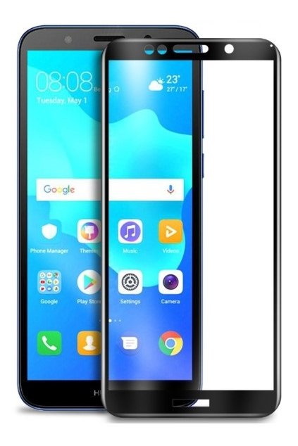 3D Tvrzené sklo na Huawei Y5 2018 černé