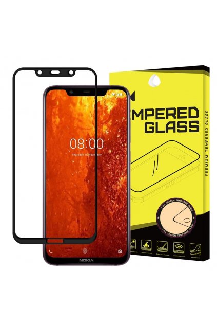 eng pl Wozinsky Tempered Glass Full Glue Super Tough Screen Protector Full Coveraged with Frame Case Friendly for Nokia 8 1 Nokia X7 black 46590 1