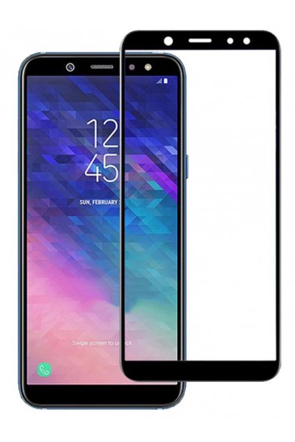 3D Tvrzené sklo na Samsung Galaxy A6 černé