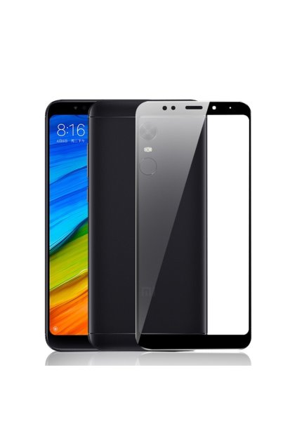 celoplošné 3D sklo na xiaomi redmi 5 plus černé uprava