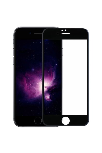 Zaoblené tvrzené sklo na iPhone 6, 6S černé