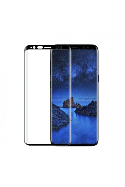 3D tvrzené sklo na Samsung S9 černé