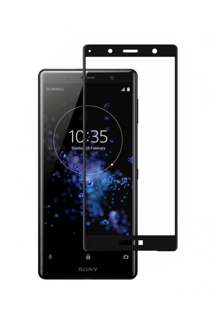 3D Tvrzené sklo na Sony Xperia XZ2 compact černé