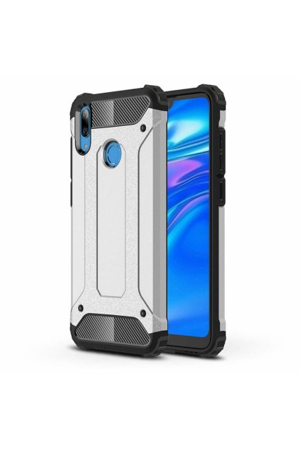 pol pl Hybrid Armor pancerne hybrydowe etui pokrowiec Huawei Y7 2019 Y7 Prime 2019 srebrny 48706 1