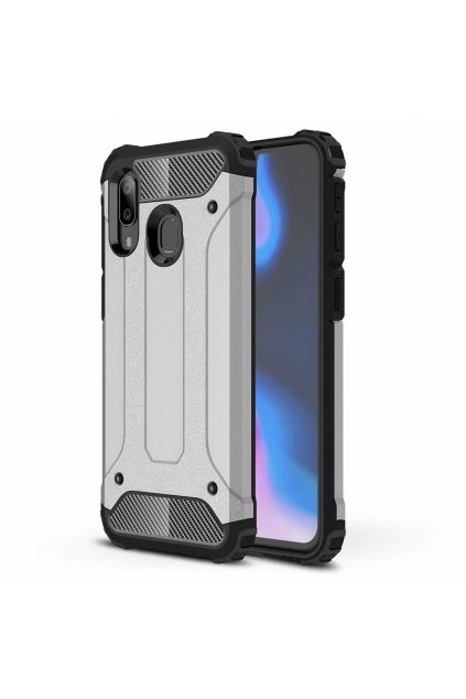 eng pl Hybrid Armor Case Tough Rugged Cover for Samsung Galaxy A40 silver 50376 6