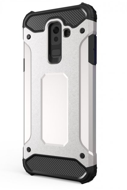 aeng pl Hybrid Armor Case Tough Rugged Cover for Samsung Galaxy A6 Plus 2018 A605 silver 42384 1