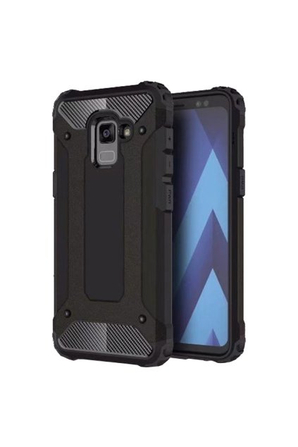 ČERNÝ ARMOR KRYT NA SAMSUNG GALAXY A8 2018