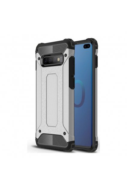 eng pl Hybrid Armor Case Tough Rugged Cover for Samsung Galaxy S10 Plus silver 46583 1