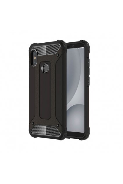 eng pl Hybrid Armor Case Tough Rugged Cover for Xiaomi Mi A2 Lite Redmi 6 Pro black 45735 1