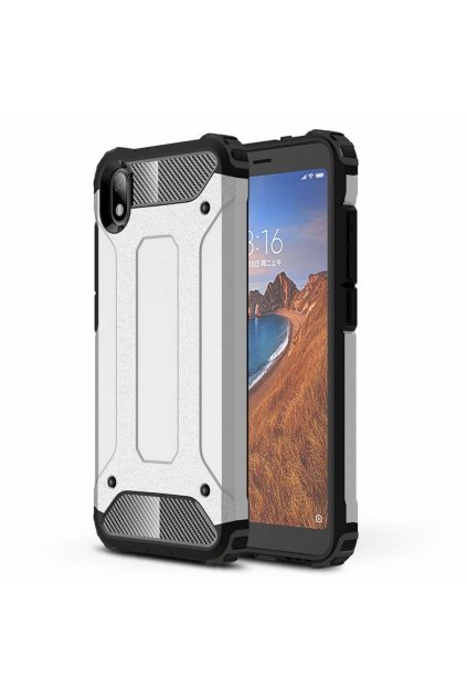 eng pl Hybrid Armor Case Tough Rugged Cover for Xiaomi Redmi 7A silver 52290 2
