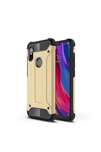 eng pl Hybrid Armor Case Tough Rugged Cover for Xiaomi Redmi Note 6 Pro golden 46238 8