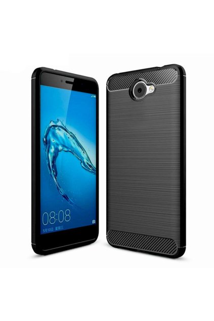 Ohebný carbon kryt na Huawei Y7 černý 1