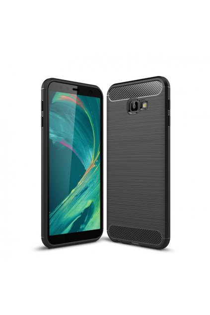eng pl Carbon Case Flexible Cover TPU Case for Samsung Galaxy J4 Plus 2018 J415 black 45517 1