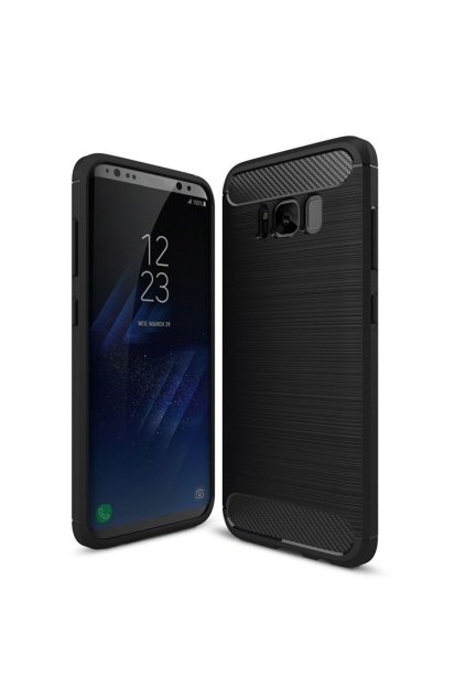 Ohebný carbon kryt na Samsung Galaxy S8 Plus černý 1