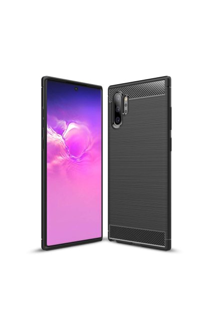 eng pl Carbon Case Flexible Cover TPU Case for Samsung Note 10 Plus black 51823 1