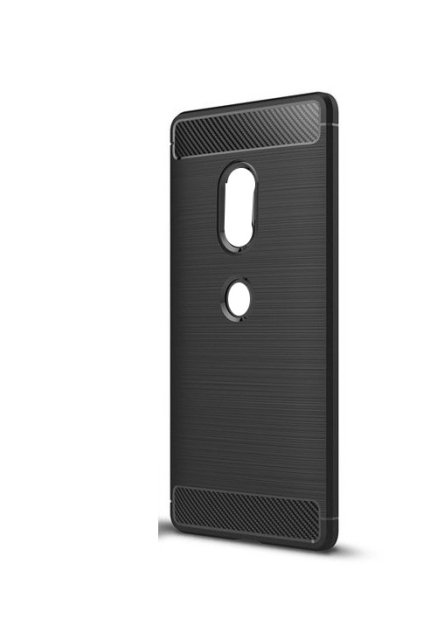 15054 7 ohebny carbon kryt na sony xperia xz2 cerny
