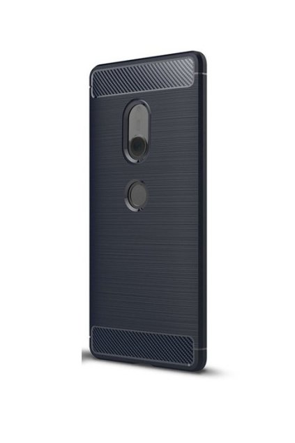 15057 7 ohebny carbon kryt na sony xperia xz2 tmave modry