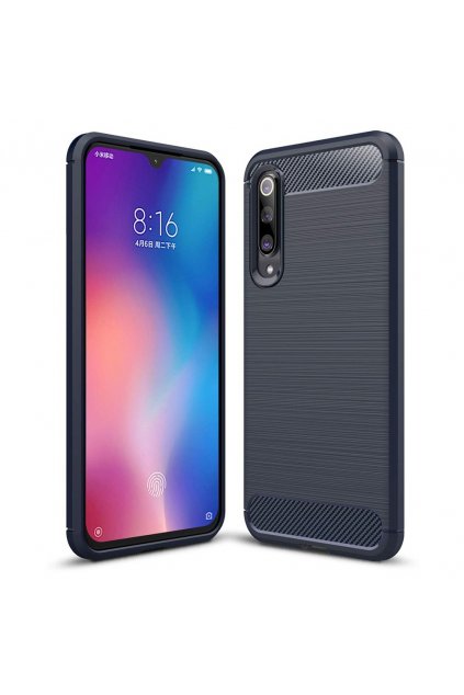 eng pl Carbon Case Flexible Cover TPU Case for Xiaomi Mi 9 blue 48411 1 (1)