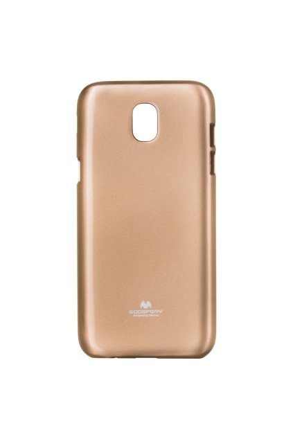 Perleťově zbarvený jelly case mercury na Samsung galaxy S7 2017 zlatý title