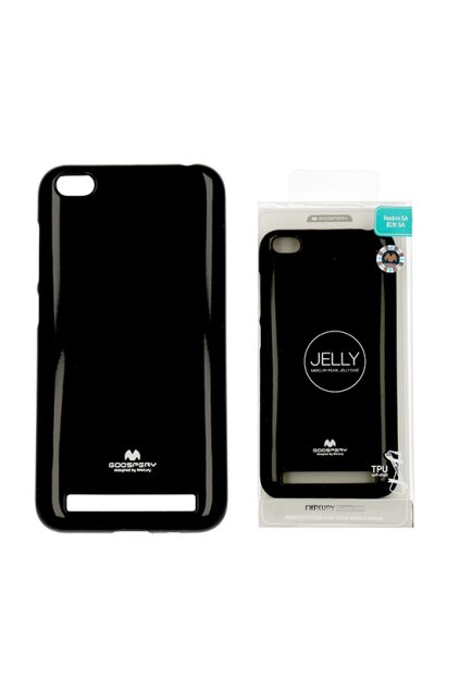 Perleťově zbarvený jelly case mercury na Xiaomi Redmi 5a černý