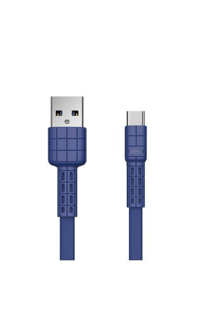 eng pl Remax Armor Series flat USB USB Type C cable 5V 2 4A blue RC 116a 49640 1