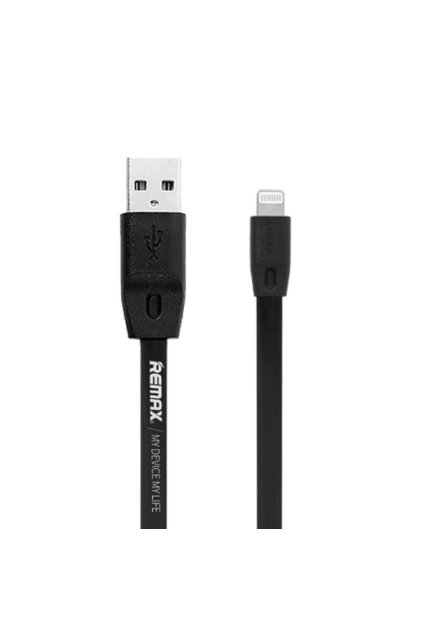 eng pl Remax Full Speed Cable RC 001i USB Lightning Data Flat Cable 2M 2 4A black 35748 1