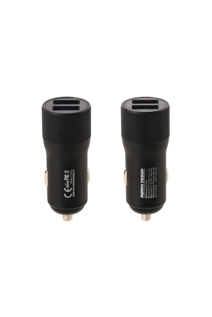 eng pl Remax Retour Series RCC221 Universal Car Charger 2x USB QC3 0 Quick Charge 3 0 2 4A 30W black 48663 1