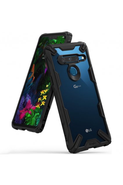 eng pl Ringke Fusion X durable PC Case with TPU Bumper for LG G8 ThinQ black FXLG0006 49422 1