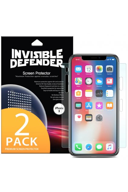 eng pl Ringke Invisible Defender 2x Full TPU Coverage Screen Protector for Apple iPhone X IFAP0003 35620 9