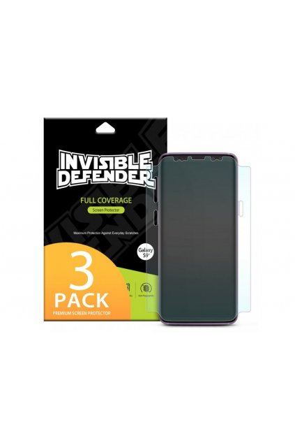 Ringke Invisible Defender 3x ochranná fólia displeja na Samsung Galaxy S8 Plus - kompatibilná s krytmi
