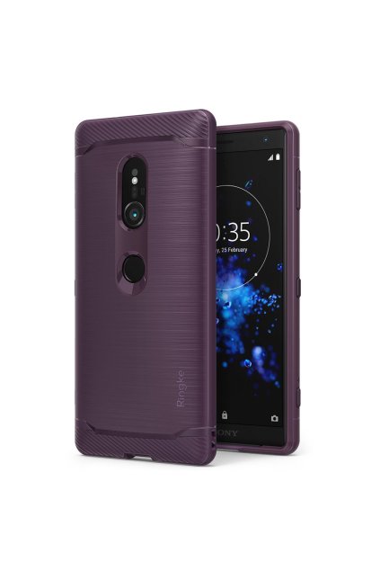eng pl Ringke Onyx Durable TPU Case Cover for Sony Xperia XZ2 purple OXSN0002 RPKG 40159 1