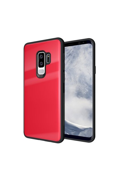 eng pl Tempered Glass Case Durable Cover with Tempered Glass Back Samsung Galaxy S9 Plus G965 red 38915 1