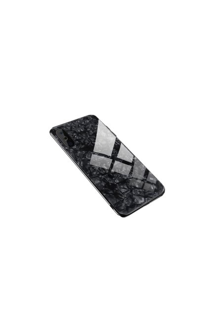 15687 4 skleneny luxusni marble kryt na huawei p20 lite cerny