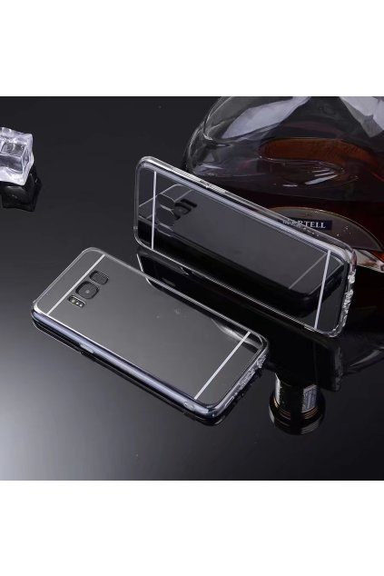 Zrcadlový silikonový kryt na Samsung Galaxy S8 černý 1