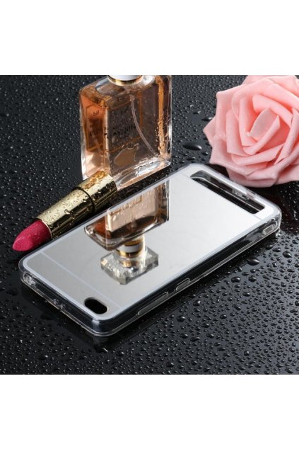 zrcadlový silikonový kryt na Xiaomi redmi 5a stříbrný