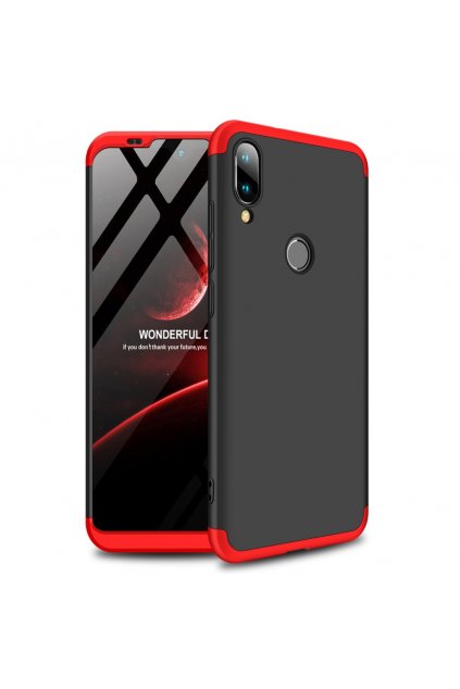 eng pl GKK 360 Protection Case Front and Back Case Full Body Cover Xiaomi Mi Play black red 47979 1