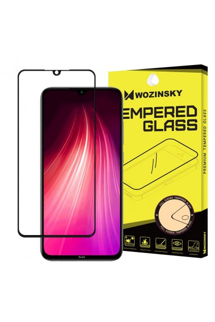 eng pl Wozinsky Tempered Glass Full Glue Super Tough Screen Protector Full Coveraged with Frame Case Friendly for Xiaomi Redmi Note 8 black 53281 1